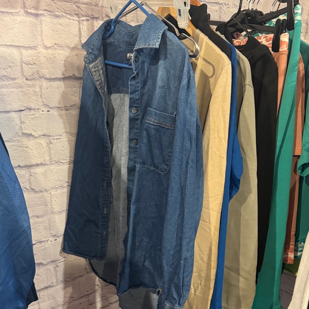 17. Buffalo •  Denim Button-Up Shirt Small:19” M 23” - Picture 3 of 3